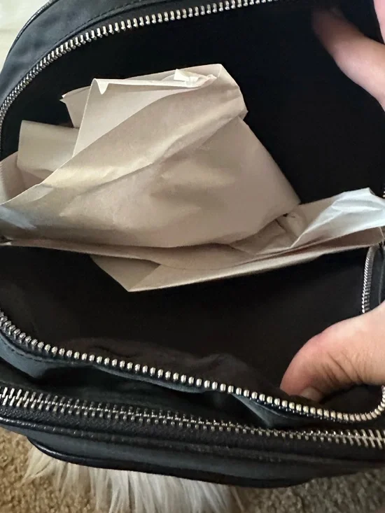 Coach Black Nylon and Leather Front-Pocket Backpack - Picture 5 of 13